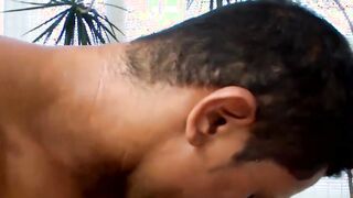 Stud from Brazil takes raw cock after enjoying a rimjob