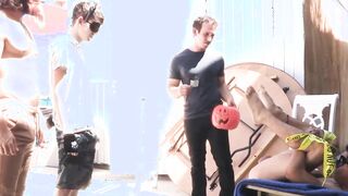 Bound homo offers his ass instead of treats for Halloween