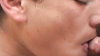Young Latino gay guys are sucking each other and cumshot