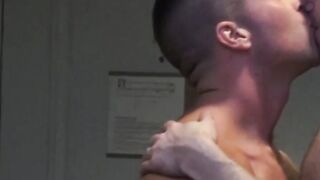 Young man rimming his lover before getting bare hammered