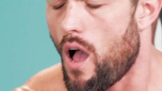 Bigdicked doctor Ryan Rose covers Dalton Riley in hot jizz