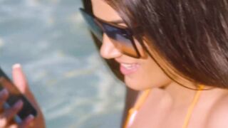 BLACKED sexy Penelope has hidden pool sex with big big black cock