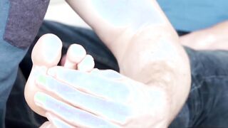 Muscular gay Spencer Laval breeding roughly after blowjob