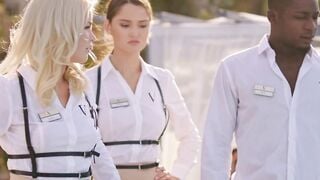 BLACKED big black cock-hungry Kaisa & Eveline seduce hotel employee
