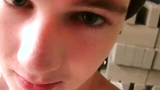 Cute and sexy twink Skyler Dallon receives a huge cock