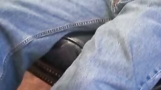 Horny mature dude loves playing with asshole while wanking