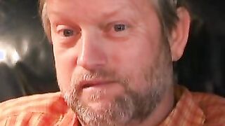 Horny mature dude loves playing with asshole while wanking