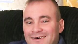 Beefed up homosexual jacks off alone and sprays big load
