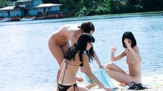 Hot young nudist chicks secretly filmed on the beach