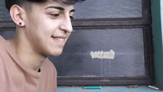 Young Latino tastes dick first time ever in threesome