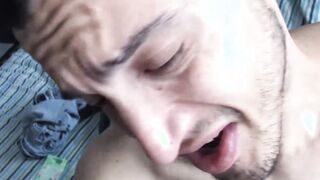 Gay dude pays straight Latino cutie to fuck him hard