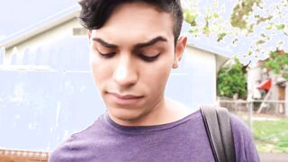 Straight young Latino fucked bareback doggy style