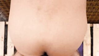 Straight young Latino fucked bareback doggy style
