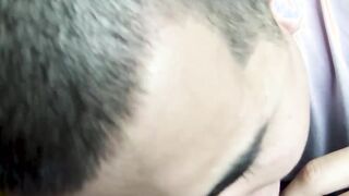 Turned gay latino blows dick before POV bareback and facial