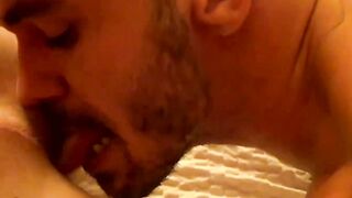 Jock blows a stud and rims him before being hammered bare