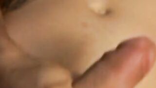 Smooth pantie lover rubbing his hard young cock