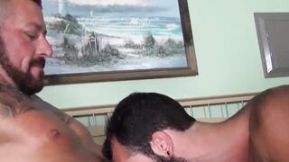 Raw pounding with hunks Hugh Hunter and Stephen Harte