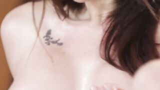 Chanel Preston straddling his dick with her tight wet pussy