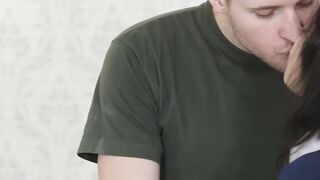 Tiny teenager impaled on fat dick and hammered hardcore