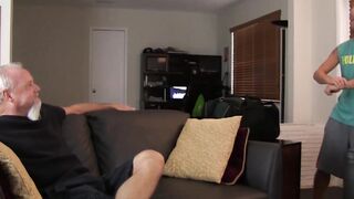 Tattooed twink receives a big mature boner up the rear