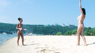 An adorable nudist girls