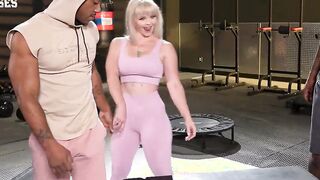 Blonde Milf Kay Carter Cuckolds Hubby With 2 Large Black Cocks At The Gym