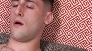 Hot ass James Devlin jerking his fat dick off in hotel room