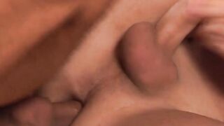 Teenage latino homo masturbating while barebacked