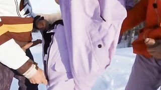 double penetration With A Snow Angel
