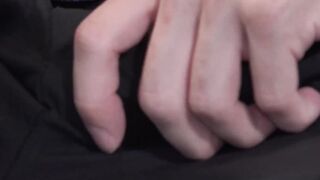 Naughty Cesar Rose stuffing dildo in his ass and jerks off