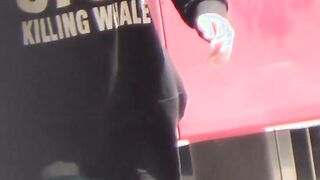Real Japanese amateurs filmed peeing all around town