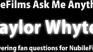 Taylor Whyte takes a turn answering questions from viewers into the next installation of our