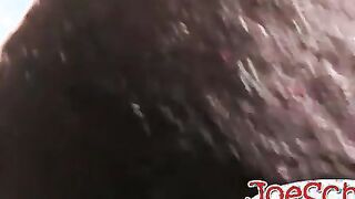 White dude gets a black dick burried deep inside his asshole