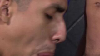 Latino twink gets his ass rimmed and fucked raw