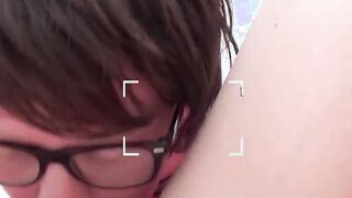 Surrendering her tight little hole to supposed nerd producer