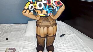 Cute Asian teen dancing in hot lingerie