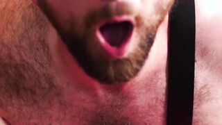 Bear eats his lovers ass out and then drills it deep