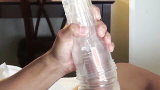 Muscle gaysian humping bed and jerking off big cock for cum