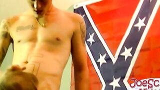 The big dicked straight guy gets his horny meat sucked deep