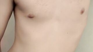 Small dicked rhasta wanks off his hairy cock and cums