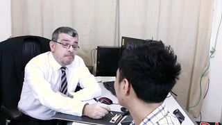 Big dicked Daddy has threesome with Gilbert and Andrew