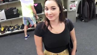 Busty teen babe hidden cam office pounding and dick sucking