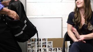 Petite teen fake cop Mira Monroe fucked