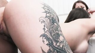 Big tits make doctor horny for a threesome