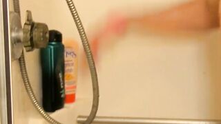 Ryan Sharp jerking and wanking his fat dick in the shower