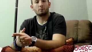 Slender and straight guy gets a little curious about guys