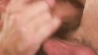 Gay mature pervert tugs his erect dick and sprays jizz