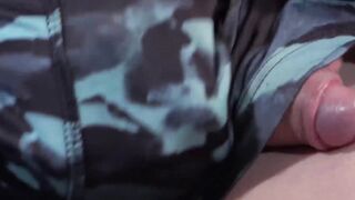 Horny twink fingering and wanking before deepthroating dick
