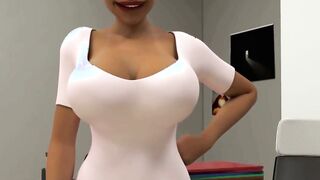 3D Futa MILF laughs at Teen shemale dick
