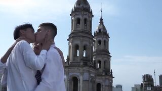 Bareback threesome with the hottest twink Latinos